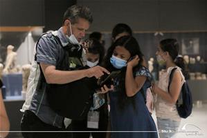 Les participants de l'atelier au Musée des Antiquités