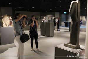 Les participants de l'atelier au Musée des Antiquités