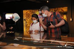Les participants de l'atelier au musée des Manuscrits