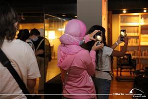 Les participants de l'atelier au Shadi Abdel Salam