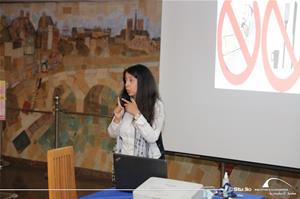 M<sup>me</sup> Ines Badawy, l'animatrice de l'atelier "Introduction à la muséologie"