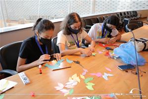 Les travaux des participants de l'atelier "Créer et colorier"