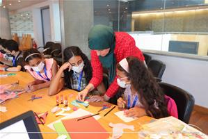 Les travaux des participants de l'atelier "Créer et colorier"