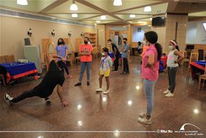 Les participants du 5<sup>e</sup> groupe à l'atelier "Hip Hop"