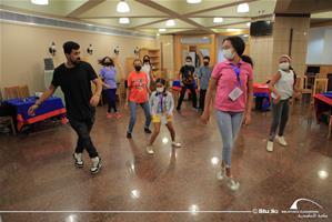 Les participants du 5<sup>e</sup> groupe à l'atelier "Hip Hop"