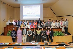 Photo de groupe avec Dr Mostafa El Feki, Directeur de la Bibliotheca Alexandrina
