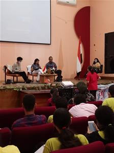 Les participants de la 3<sup>e</sup> journée à la Bibliothèque Publique Misr de Port-Saïd