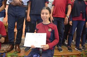 M<sup>lle</sup> Jasmine El-Hadidi, Lauréate du 2<sup>e</sup> prix doté par le CMCA 