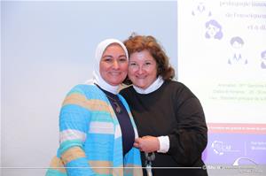  M<sup>me</sup> Riham Said avec M<sup>me</sup> Sandrine Patt