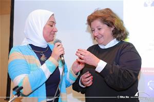  M<sup>me</sup> Sandrine Patt avec M<sup>me</sup> Riham Said