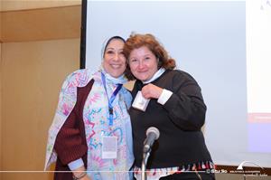 M<sup>me</sup> Sandrine Patt avec M<sup>me</sup> Samar Taha