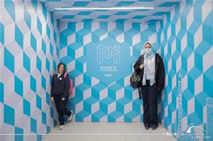 Les participants au Musée de l'Illusion