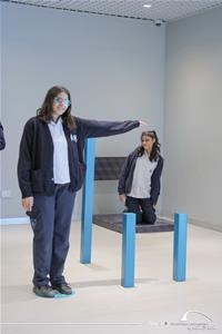 Les participants au Musée de l'Illusion