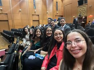 Les lauréats de l'atelier lors de la cérémonie de l'inauguration du festival