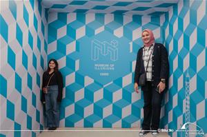 Les participants au Musée de l'Illusion