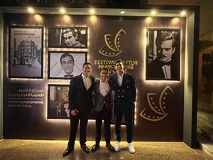 Les lauréats de l'atelier lors de la cérémonie de l'inauguration du festival