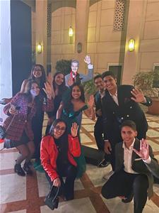 Les lauréats de l'atelier lors de la cérémonie de l'inauguration du festival