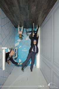 Les participants au Musée de l'Illusion