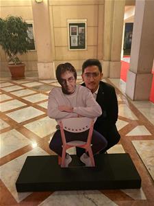 Les lauréats de l'atelier lors de la cérémonie de l'inauguration du festival