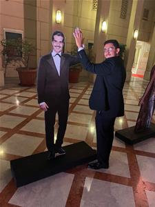 Les lauréats de l'atelier lors de la cérémonie de l'inauguration du festival