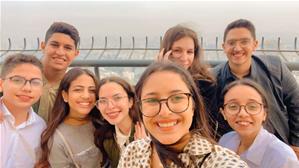 Les lauréats de l'atelier à la Tour du Caire