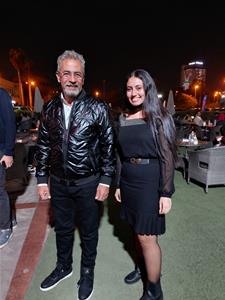 Les lauréats de l'atelier avec l'acteur Sabry Fawaz