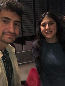 Les lauréats de l'atelier avec l'acteur Amir El Masry