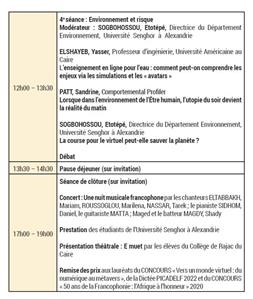 Le programme du colloque