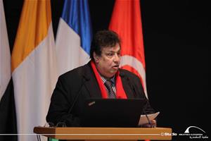 Mot de Dr Ashraf Farrag, Consultant au secteur de l'Approche Culturel et Superviseur des Ambassades du Savoir et du Centre de Documentation du Patrimoine Culturel et Nature au nom de Dr Mostafa El Feki, Directeur de la Bibliotheca Alexandrina