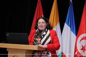 L'intervention de M<sup>me</sup> Ghada El Khayat, Professeure titulaire et Directrice du Département des systèmes d'information et d’informatique de la Faculté de Commerce, Université d'Alexandrie