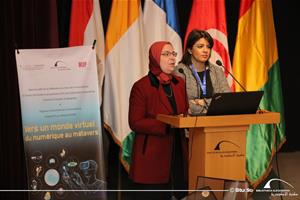 L'intervention de Dr Maali Fouad, Maître de conférences, Centre d'Études Interdisciplinaires et de Culture (LACC) et M<sup>me</sup> Noha Afifi, Directrice du Centre d’Innovation et Technologie (CINTEC), Université Égypto-Japonaise des Sciences et de la Technologie (E-JUST)