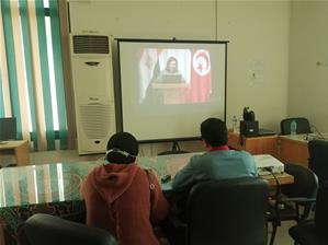  Le public du colloque à l'Ambassade de Savoir de l'Université de Mansoura