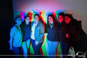 Les participants au Musée de l'Illusion