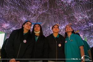 Les participants au Musée de l'Illusion
