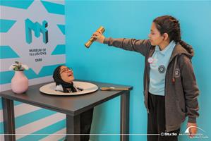Les participants au Musée de l'Illusion