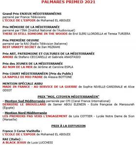 Prix " MOI, CITOYEN MÉDITERRANÉEN ", Mention Sud Méditerranée