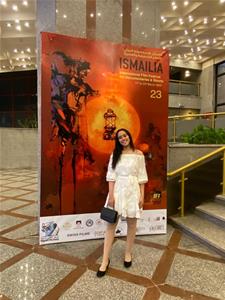 Les lauréates de l'atelier lors de la cérémonie d'inauguration du festival