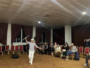 Les lauréates à la soirée folklorique au 1<sup>er</sup> jour du festival