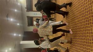 Les lauréates à la soirée folklorique au 1<sup>er</sup> jour du festival