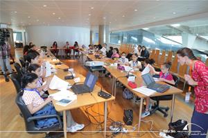 Les participants de l'atelier