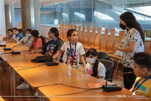 Les participants de l'atelier "Les dix mots de la francophonie"