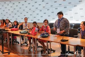 Les participants de l'atelier " Les dix mots de la francophonie"
