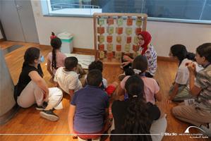 M<sup>lle </sup>Farah AbdelHameed, l'animatrice de l'atelier " Jeu de la caravane 2022 "