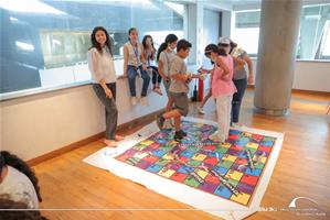 M<sup>lle</sup> Malak Mourad, l'animatrice de l'atelier " Jeu de la caravane 2022 "