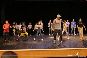 Les participants de l'atelier "Hip Hop"
