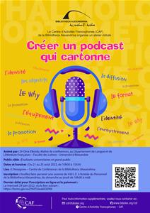 Affiche de l'atelier