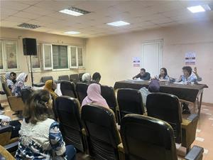 Les participants de la 1<sup>re</sup> journée au Palais Culturel El Akkad à Assouan