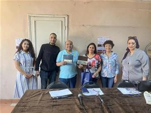 Photo avec M. Ossama Hefny, Professeur et inspecteur de la langue française àAssouan