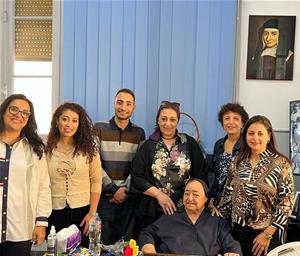 Photo de groupe à l’École Saint Vincent de Paul El Helmiah au Caire