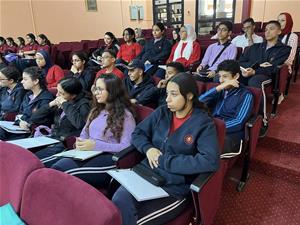 Les participants de la 3<sup>e</sup> journée à la Bibliothèque Publique Misr à Port-Saïd